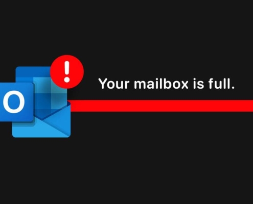 اگر صندوق پستی Outlook شما پر است چه کاری باید انجام دهید
